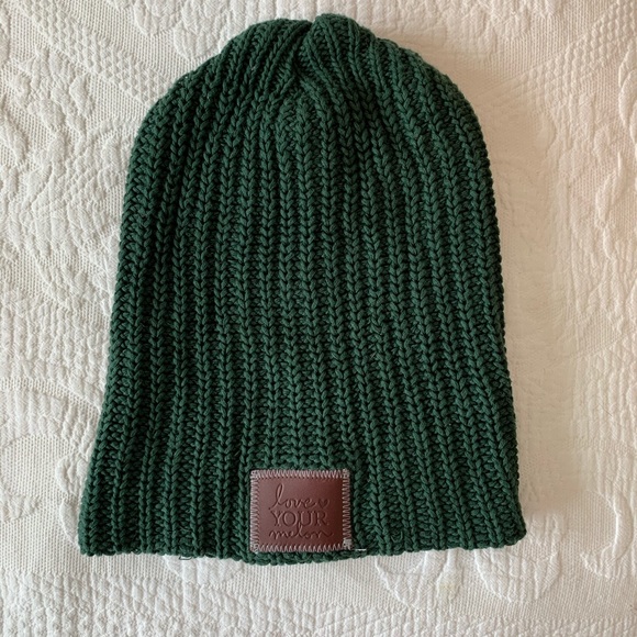 Melon Beanie Hat Emerald Green 